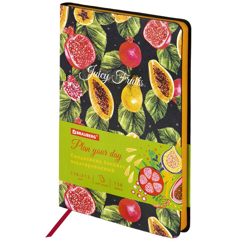 Ежедневник недатированный А5, Brauberg VISTA, гибкий, 136 л., Fruit story, 112024, 2 шт
Ежедневник недатированный А5, Brauberg VISTA, гибкий, 136 л., Fruit story, 112024, 2 шт