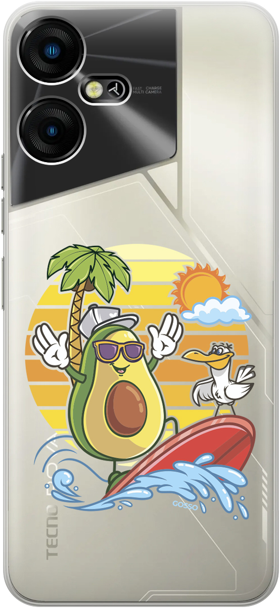 Силиконовый чехол на Tecno Pova Neo 3 "Avocado Surfer", Прозрачный;желтый;зеленый;фиолетовый, 20001480
Силиконовый чехол на Tecno Pova Neo 3 "Avocado Surfer", Прозрачный;желтый;зеленый;фиолетовый, 20001480