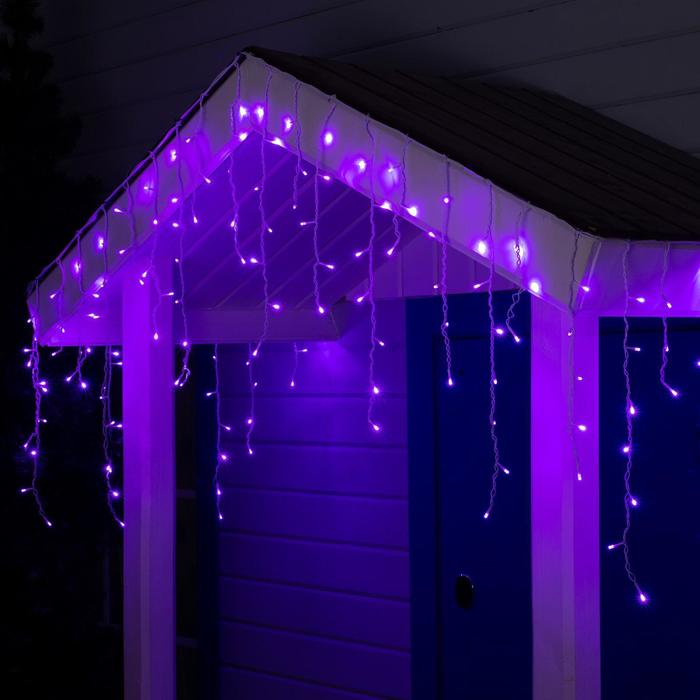 Гирлянда «Бахрома» 4x0.6 м, IP44, белая нить, 180 LED, свечение фиолетовое, 8 режимов, 2
Гирлянда «Бахрома» 4x0.6 м, IP44, белая нить, 180 LED, свечение фиолетовое, 8 режимов, 2
