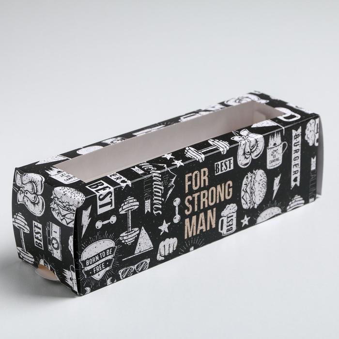 Коробка для макарун For strong man, 5.5 × 18 × 5.5 см, Коллекция упаковки "Брутальность"
Коробка для макарун For strong man, 5.5 × 18 × 5.5 см, Коллекция упаковки "Брутальность"