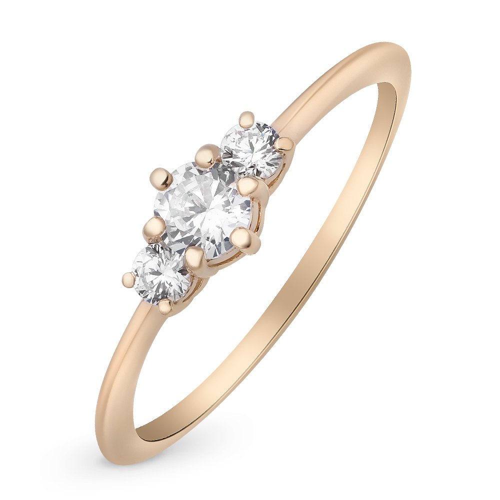 Кольцо женское из красного золота с бриллиантом 585Gold 101010606, р. 16,5, 101010606
Кольцо женское из красного золота с бриллиантом 585Gold 101010606, р. 16,5, 101010606