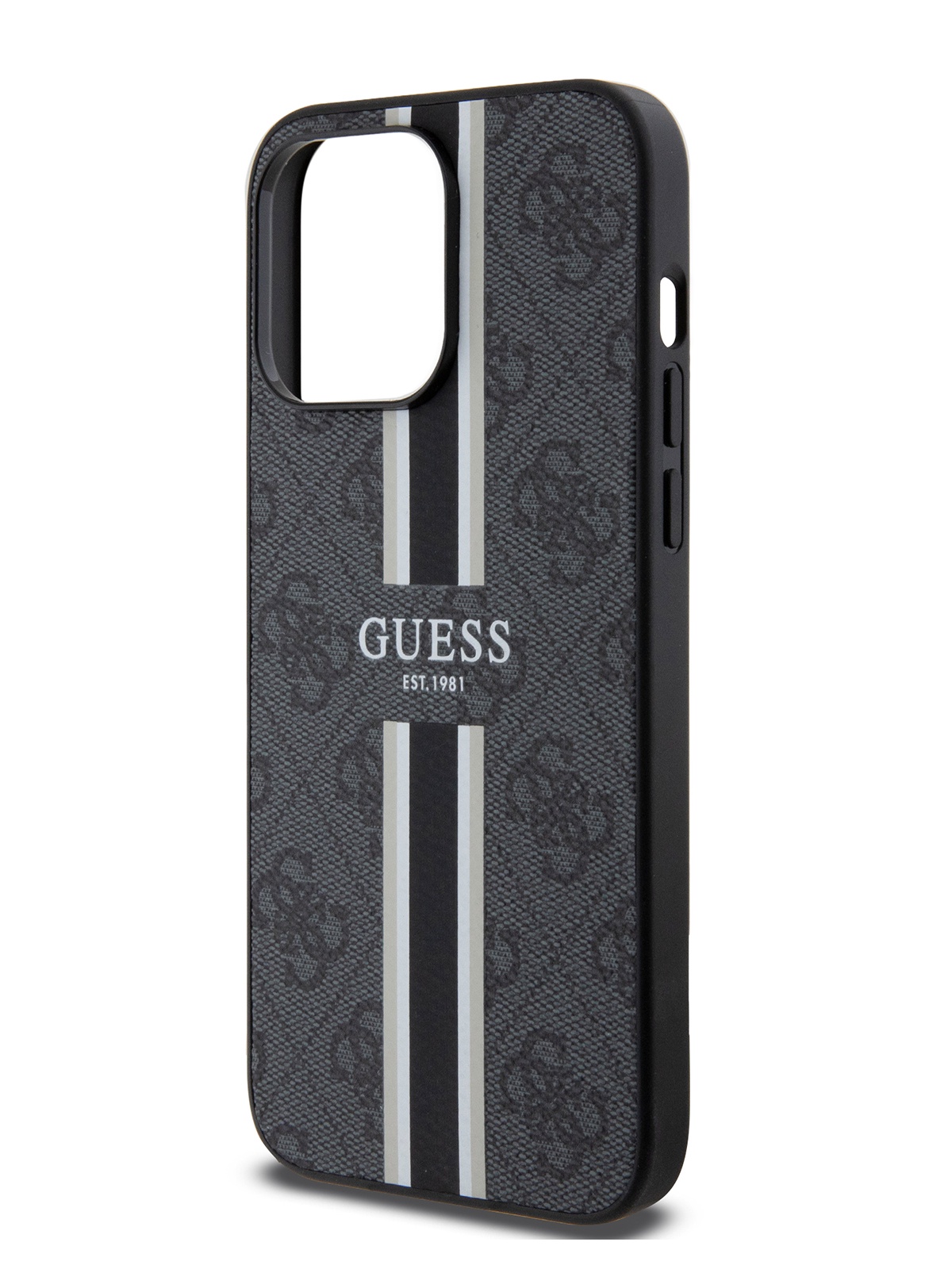 Чехол Guess для iPhone 15 Pro Max из экокожи с бортиком для защиты камеры, черный, PU Leather
Чехол Guess для iPhone 15 Pro Max из экокожи с бортиком для защиты камеры, черный, PU Leather