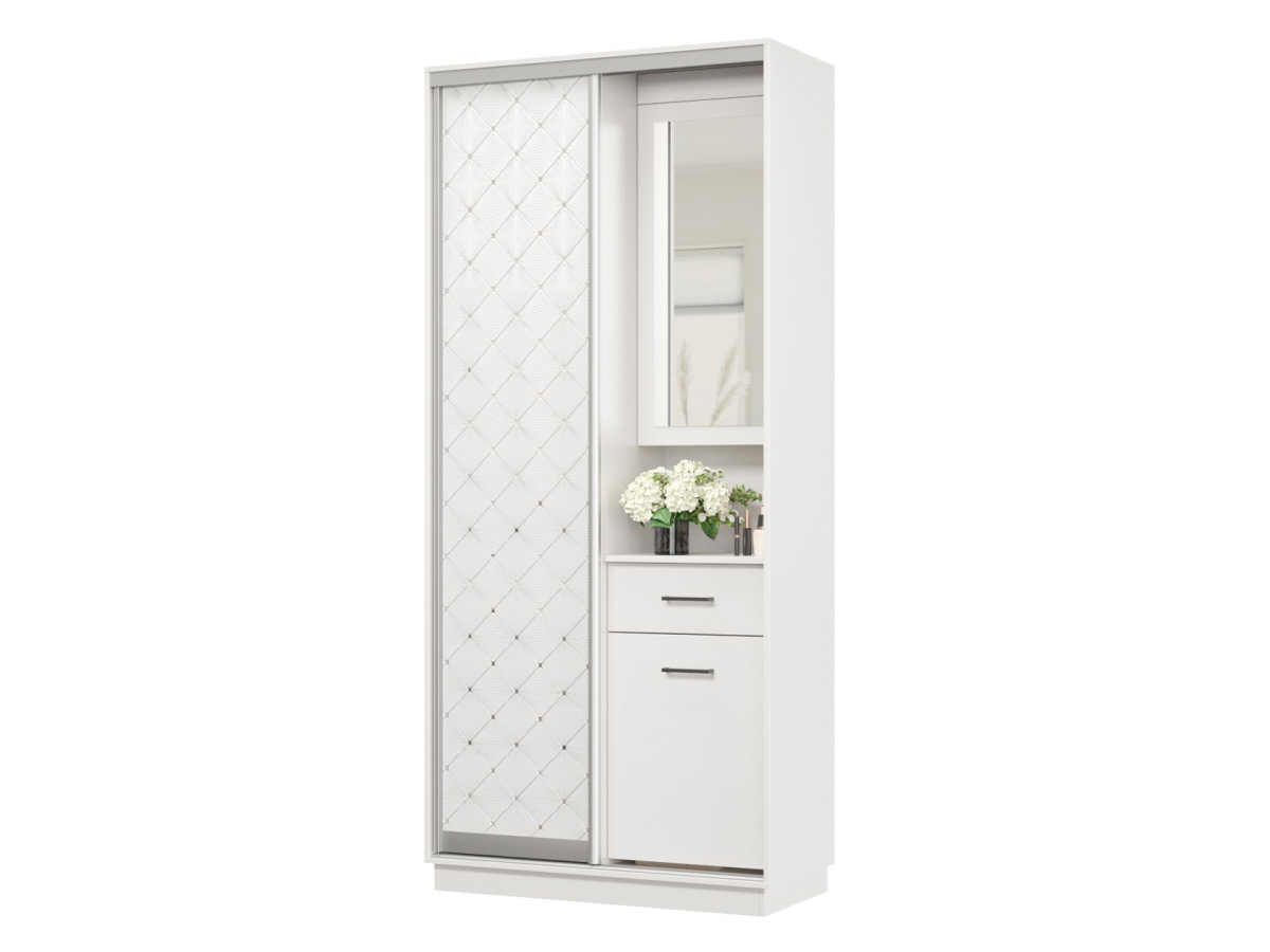 Прихожая Хочу домой Маршал Белый/Белый ромб Правая 2400х1000х450 мм, Маршал 53528 
Прихожая Хочу домой Маршал Белый/Белый ромб Правая 2400х1000х450 мм, Маршал 53528