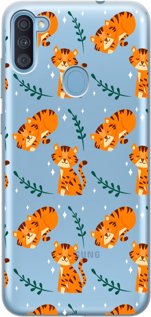 Чехол на Samsung Galaxy A11/M11 с принтом "Tigers" прозрачный, Прозрачный;бежевый, 5351
Чехол на Samsung Galaxy A11/M11 с принтом "Tigers" прозрачный, Прозрачный;бежевый, 5351