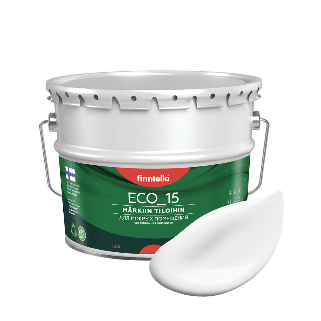 Специализированная краска для кухонь и ванных комнат FINNTELLA ECO_15 с полиуретаном, моющ, Белый, интерьерная ECO_15 гладкая для ванных комнат и кухни
Специализированная краска для кухонь и ванных комнат FINNTELLA ECO_15 с полиуретаном, моющ, Белый, интерьерная ECO_15 гладкая для ванных комнат и кухни