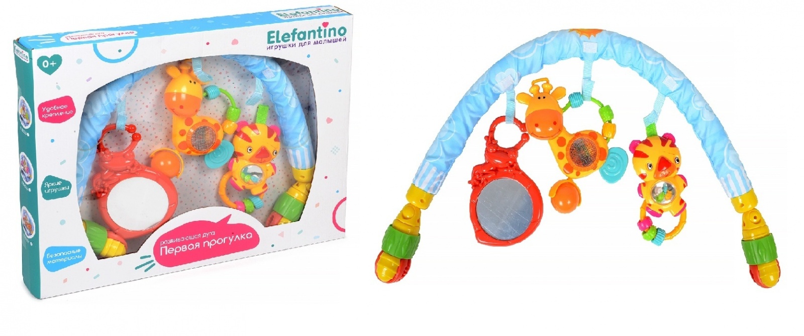 Elefantino Игрушки-погремушки: 2 игрушки с музыкой, зеркальце, IT106277, Игрушки-погремушки: 2 игрушки с музыкой, зеркальце, удобное крепление-прищепка, в коробке 
Elefantino Игрушки-погремушки: 2 игрушки с музыкой, зеркальце, IT106277, Игрушки-погремушки: 2 игрушки с музыкой, зеркальце, удобное крепление-прищепка, в коробке