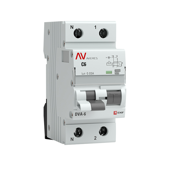 Дифференциальный автомат DVA-6 EKF AVERES rcbo6-1pn-6C-30-a-av 1P+N 6А (C) 30мА (A) 6кА
Дифференциальный автомат DVA-6 EKF AVERES rcbo6-1pn-6C-30-a-av 1P+N 6А (C) 30мА (A) 6кА