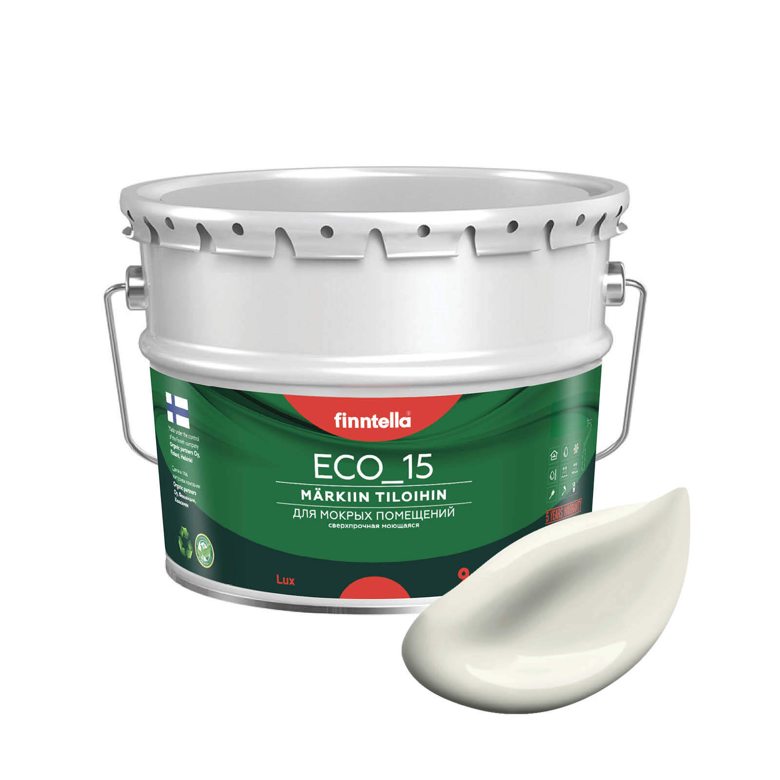 Специализированная краска для кухонь и ванных комнат FINNTELLA ECO_15 с полиуретаном, моющ, Белый, интерьерная ECO_15 гладкая для ванных комнат и кухни
Специализированная краска для кухонь и ванных комнат FINNTELLA ECO_15 с полиуретаном, моющ, Белый, интерьерная ECO_15 гладкая для ванных комнат и кухни