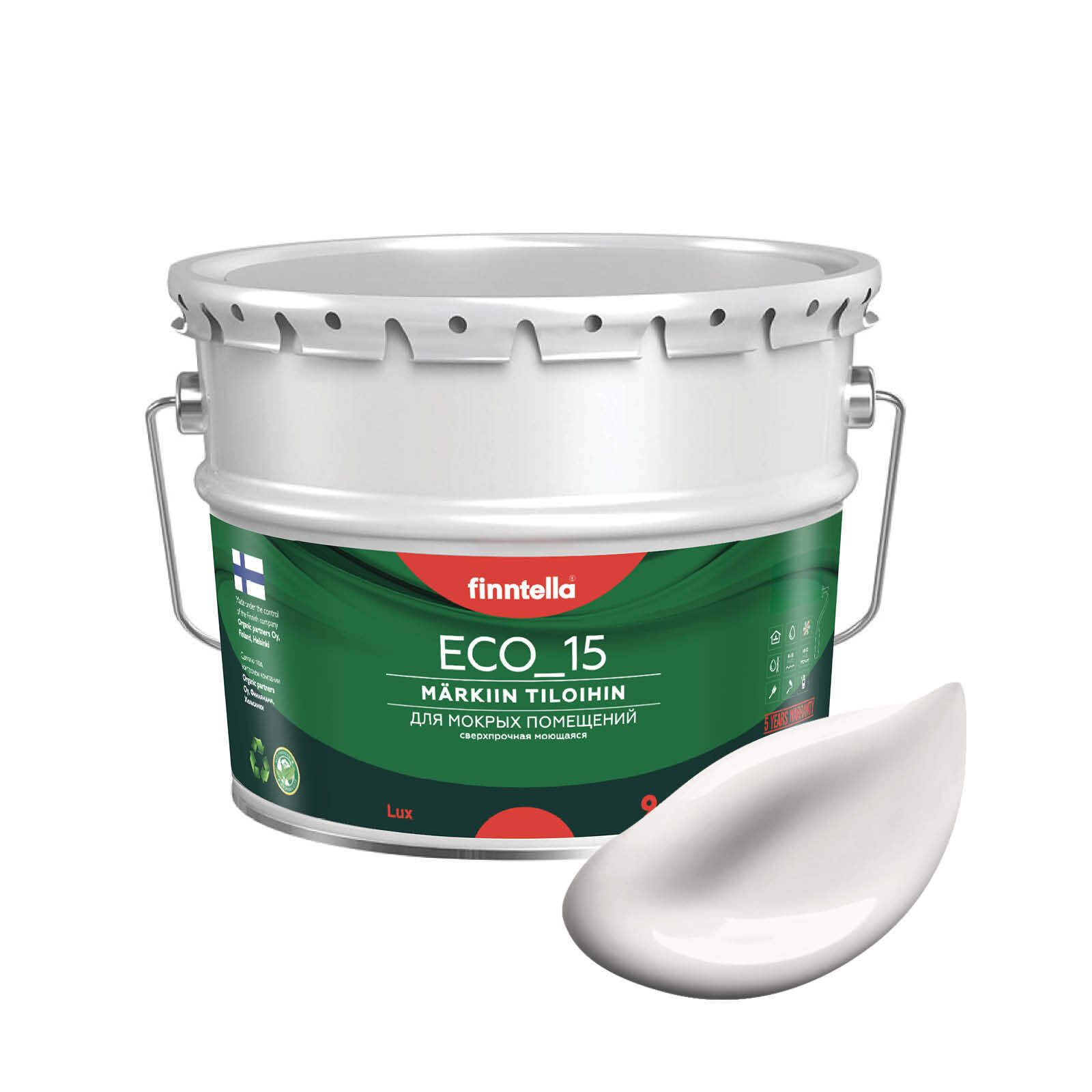 Специализированная краска для кухонь и ванных комнат FINNTELLA ECO_15 с полиуретаном, моющ, Белый, интерьерная ECO_15 гладкая для ванных комнат и кухни
Специализированная краска для кухонь и ванных комнат FINNTELLA ECO_15 с полиуретаном, моющ, Белый, интерьерная ECO_15 гладкая для ванных комнат и кухни