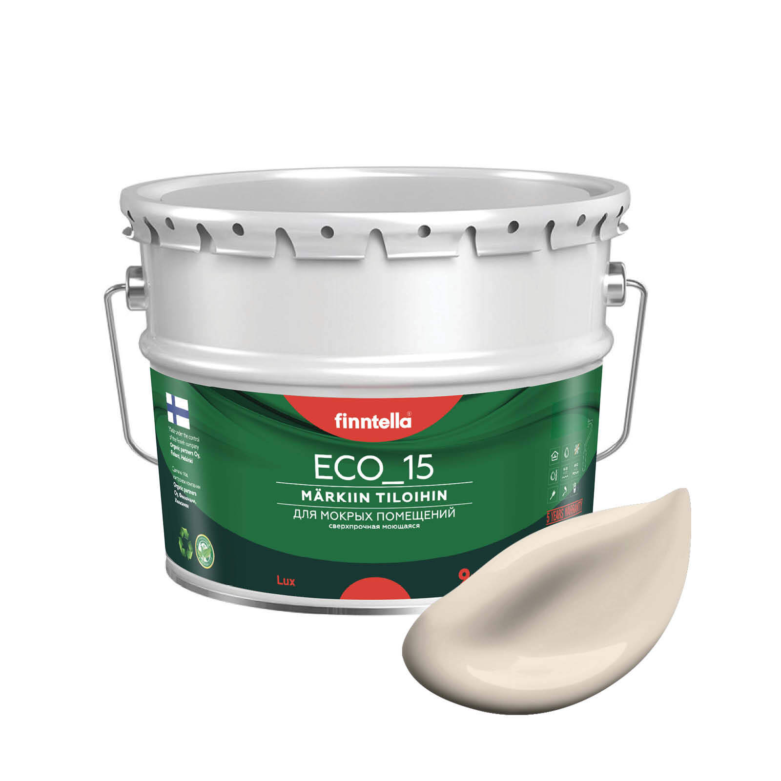 Специализированная краска для кухонь и ванных комнат FINNTELLA ECO_15 с полиуретаном, моющ, Бежевый, интерьерная ECO_15 гладкая для ванных комнат и кухни
Специализированная краска для кухонь и ванных комнат FINNTELLA ECO_15 с полиуретаном, моющ, Бежевый, интерьерная ECO_15 гладкая для ванных комнат и кухни
