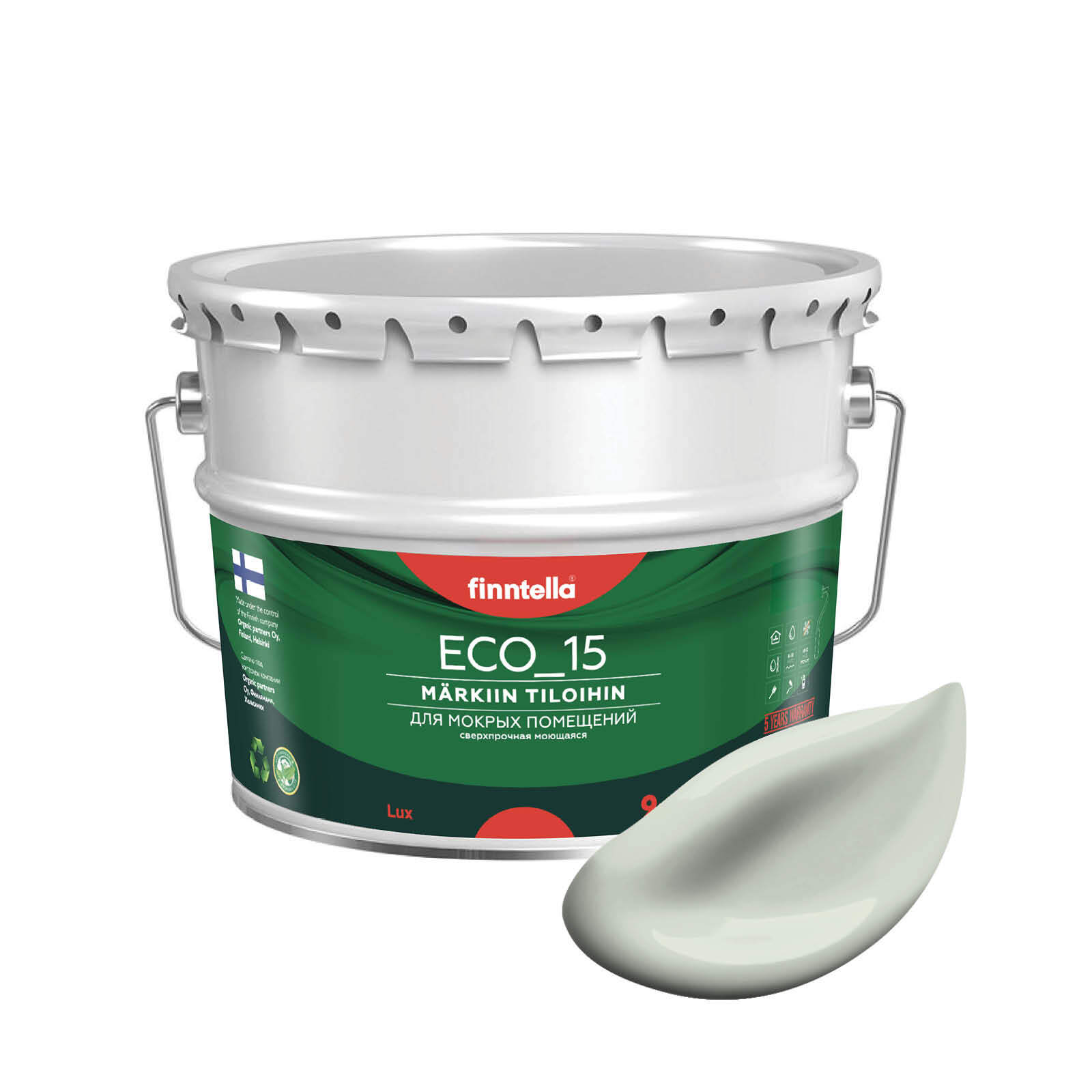 Специализированная краска для кухонь и ванных комнат FINNTELLA ECO_15 с полиуретаном, моющ, Зеленый, интерьерная ECO_15 гладкая для ванных комнат и кухни
Специализированная краска для кухонь и ванных комнат FINNTELLA ECO_15 с полиуретаном, моющ, Зеленый, интерьерная ECO_15 гладкая для ванных комнат и кухни