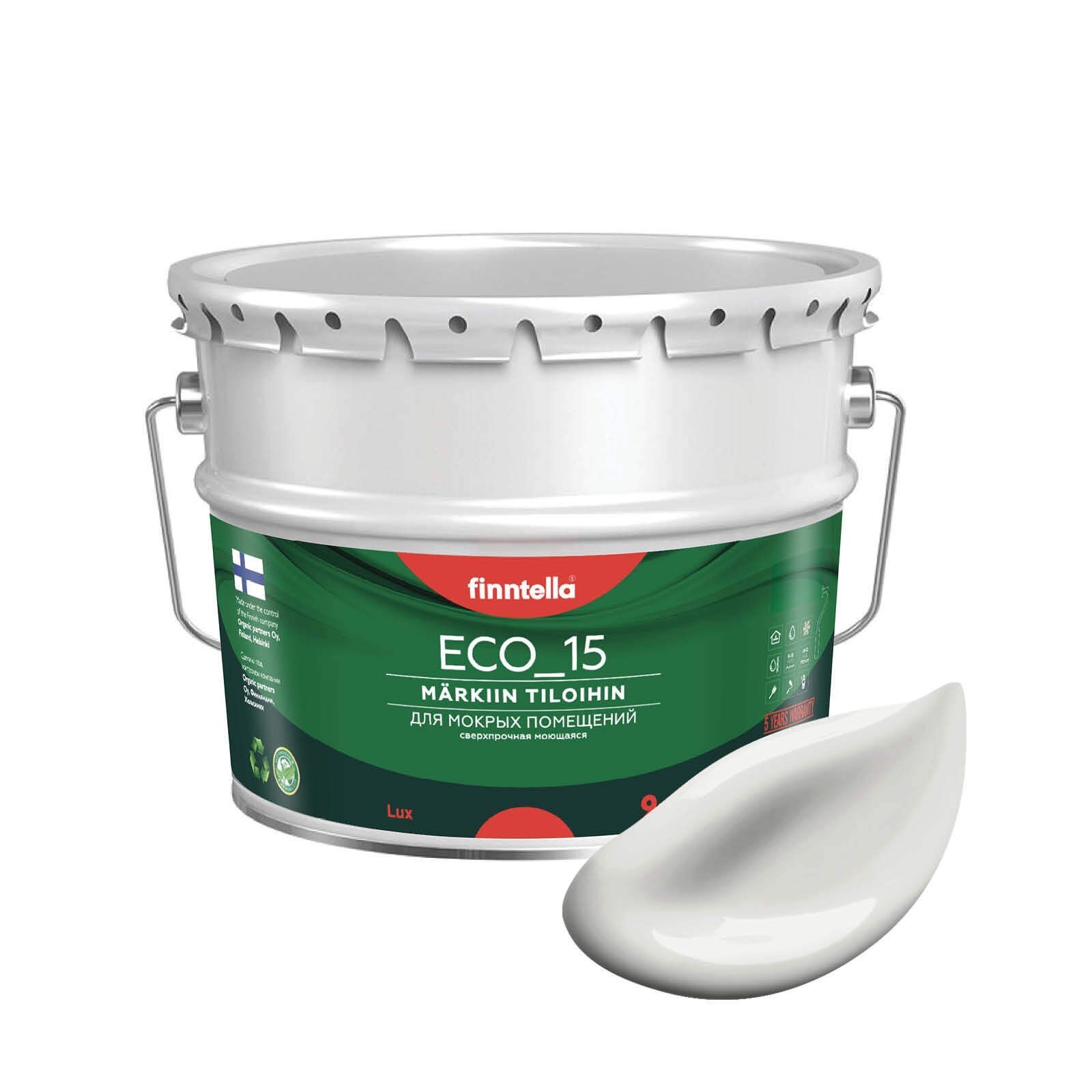 Специализированная краска для кухонь и ванных комнат FINNTELLA ECO_15 с полиуретаном, моющ, Белый, интерьерная ECO_15 гладкая для ванных комнат и кухни
Специализированная краска для кухонь и ванных комнат FINNTELLA ECO_15 с полиуретаном, моющ, Белый, интерьерная ECO_15 гладкая для ванных комнат и кухни