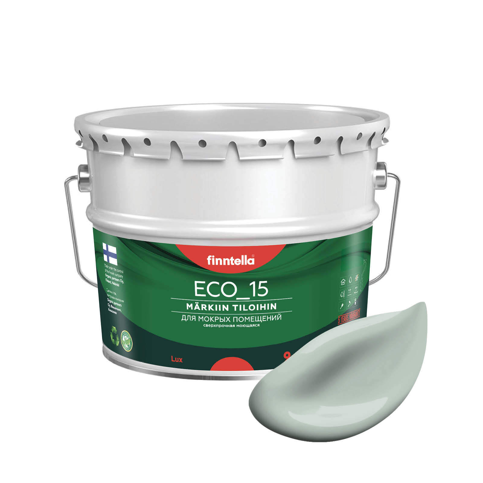 Специализированная краска для кухонь и ванных комнат FINNTELLA ECO_15 с полиуретаном, моющ, Зеленый, интерьерная ECO_15 гладкая для ванных комнат и кухни
Специализированная краска для кухонь и ванных комнат FINNTELLA ECO_15 с полиуретаном, моющ, Зеленый, интерьерная ECO_15 гладкая для ванных комнат и кухни