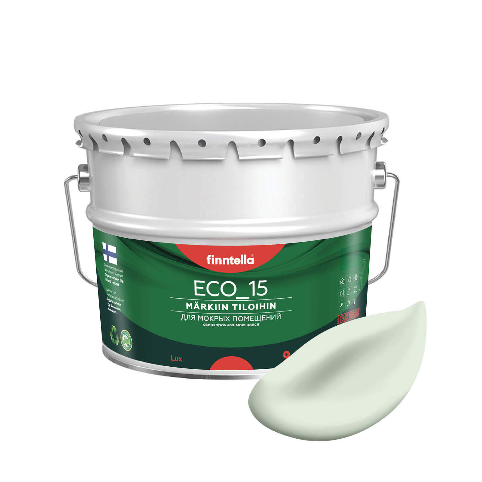 Специализированная краска для кухонь и ванных комнат FINNTELLA ECO_15 с полиуретаном, моющ, Зеленый, интерьерная ECO_15 гладкая для ванных комнат и кухни
Специализированная краска для кухонь и ванных комнат FINNTELLA ECO_15 с полиуретаном, моющ, Зеленый, интерьерная ECO_15 гладкая для ванных комнат и кухни