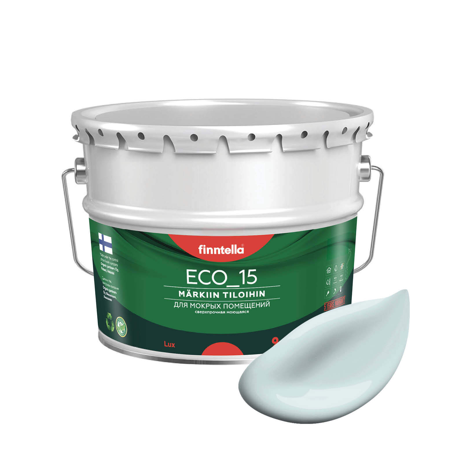 Специализированная краска для кухонь и ванных комнат FINNTELLA ECO_15 с полиуретаном, моющ, Голубой, интерьерная ECO_15 гладкая для ванных комнат и кухни
Специализированная краска для кухонь и ванных комнат FINNTELLA ECO_15 с полиуретаном, моющ, Голубой, интерьерная ECO_15 гладкая для ванных комнат и кухни
