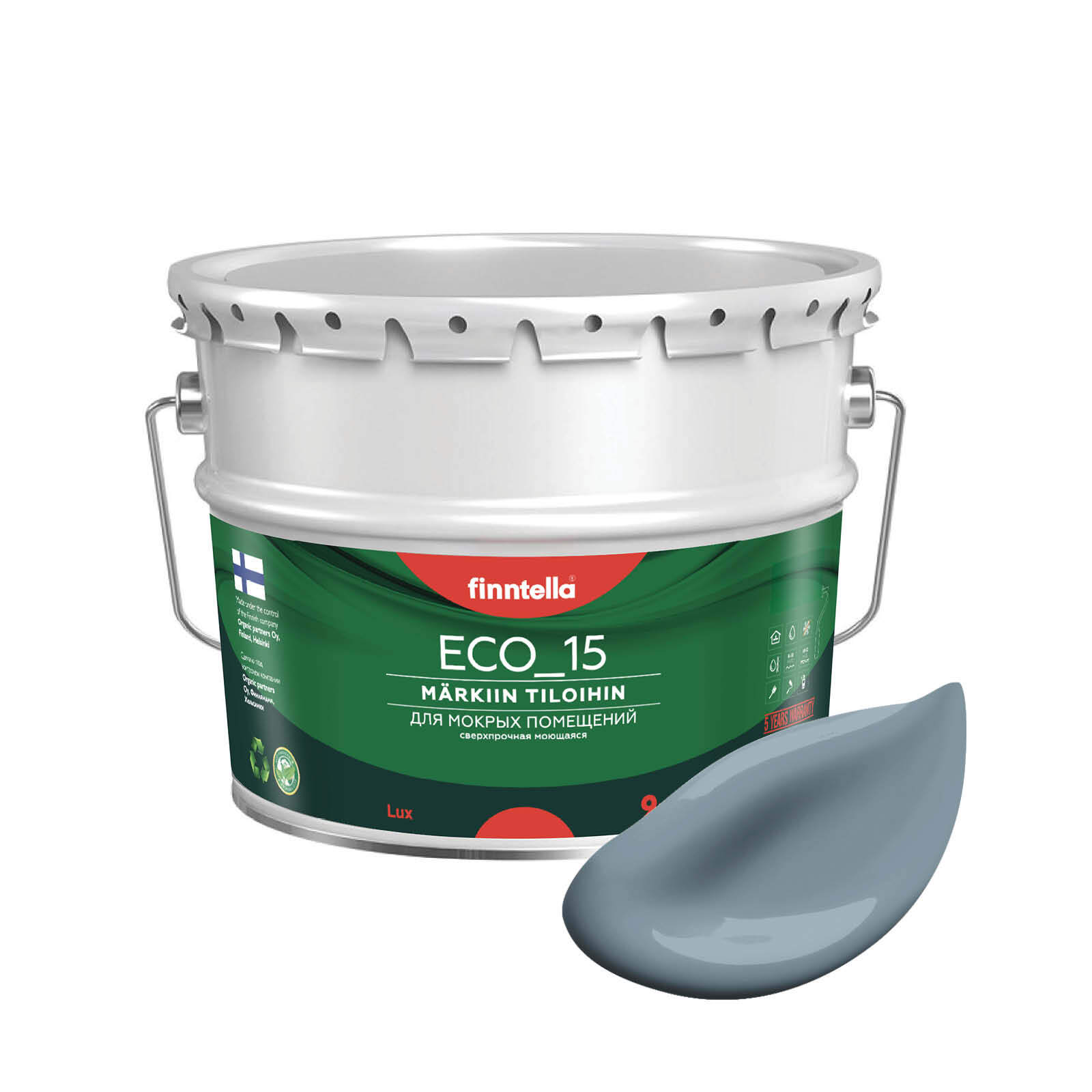 Специализированная краска для кухонь и ванных комнат FINNTELLA ECO_15 с полиуретаном, моющ, Голубой, интерьерная ECO_15 гладкая для ванных комнат и кухни
Специализированная краска для кухонь и ванных комнат FINNTELLA ECO_15 с полиуретаном, моющ, Голубой, интерьерная ECO_15 гладкая для ванных комнат и кухни