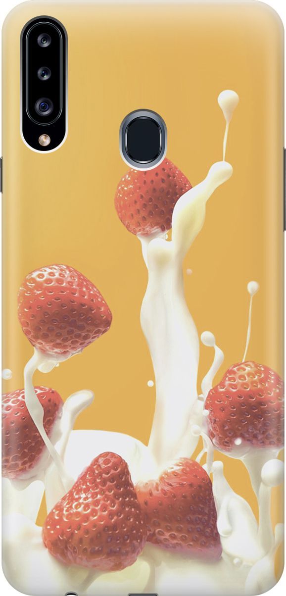 Силиконовый чехол на Samsung Galaxy A20s с принтом "Клубника и сливки", Белый;желтый, 7069
Силиконовый чехол на Samsung Galaxy A20s с принтом "Клубника и сливки", Белый;желтый, 7069