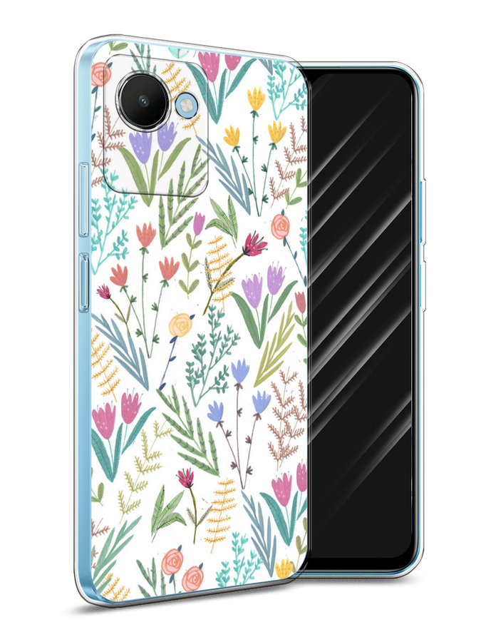 Чехол Awog на Realme C30S 4G "Полевые цветы рисунок", Белый;зеленый, 2511650-8
Чехол Awog на Realme C30S 4G "Полевые цветы рисунок", Белый;зеленый, 2511650-8