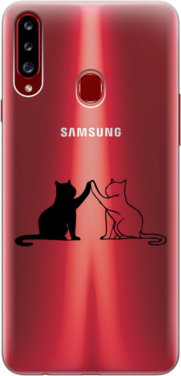 Силиконовый чехол на Samsung Galaxy A20s с 3D принтом "Cats" прозрачный, Прозрачный;черный, 5360
Силиконовый чехол на Samsung Galaxy A20s с 3D принтом "Cats" прозрачный, Прозрачный;черный, 5360
