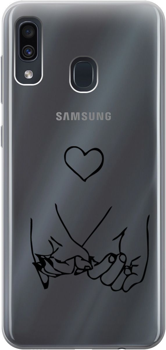 Чехол на Samsung Galaxy A20/A30 с принтом "Lovers Hands" прозрачный, Прозрачный;черный, 5357
Чехол на Samsung Galaxy A20/A30 с принтом "Lovers Hands" прозрачный, Прозрачный;черный, 5357