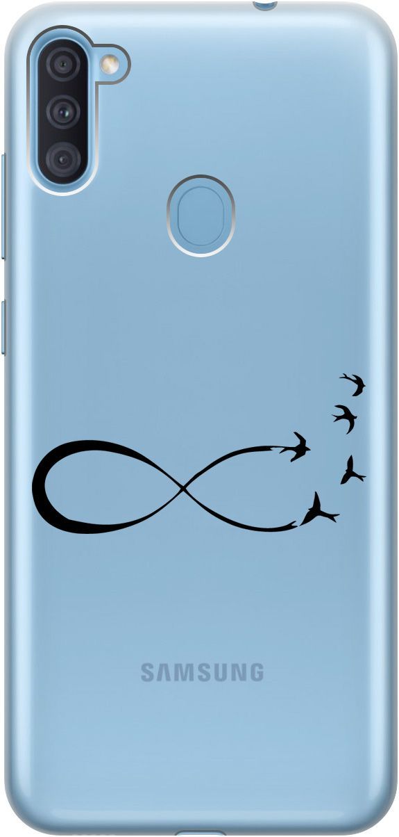 Чехол на Samsung Galaxy A11/M11 с принтом "Infinity" прозрачный, Прозрачный;черный, 5351
Чехол на Samsung Galaxy A11/M11 с принтом "Infinity" прозрачный, Прозрачный;черный, 5351