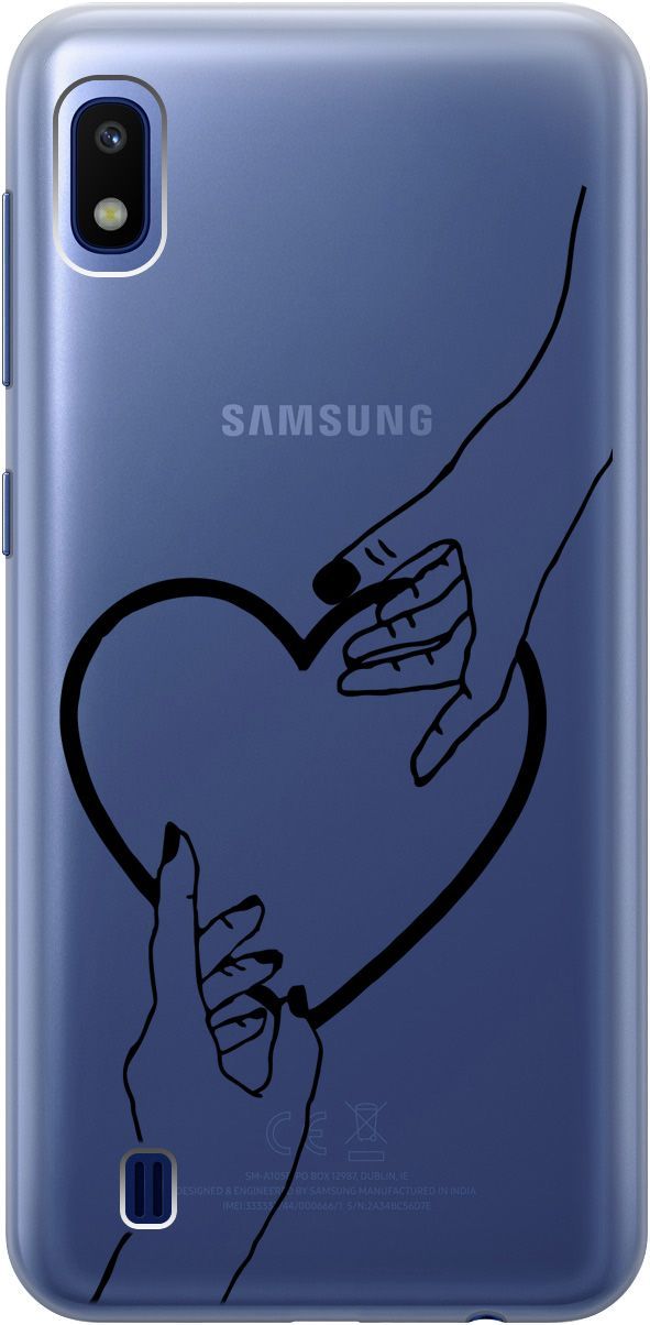 Силиконовый чехол на Samsung Galaxy A10 с 3D принтом "Hands" прозрачный, Прозрачный;черный, 5348
Силиконовый чехол на Samsung Galaxy A10 с 3D принтом "Hands" прозрачный, Прозрачный;черный, 5348