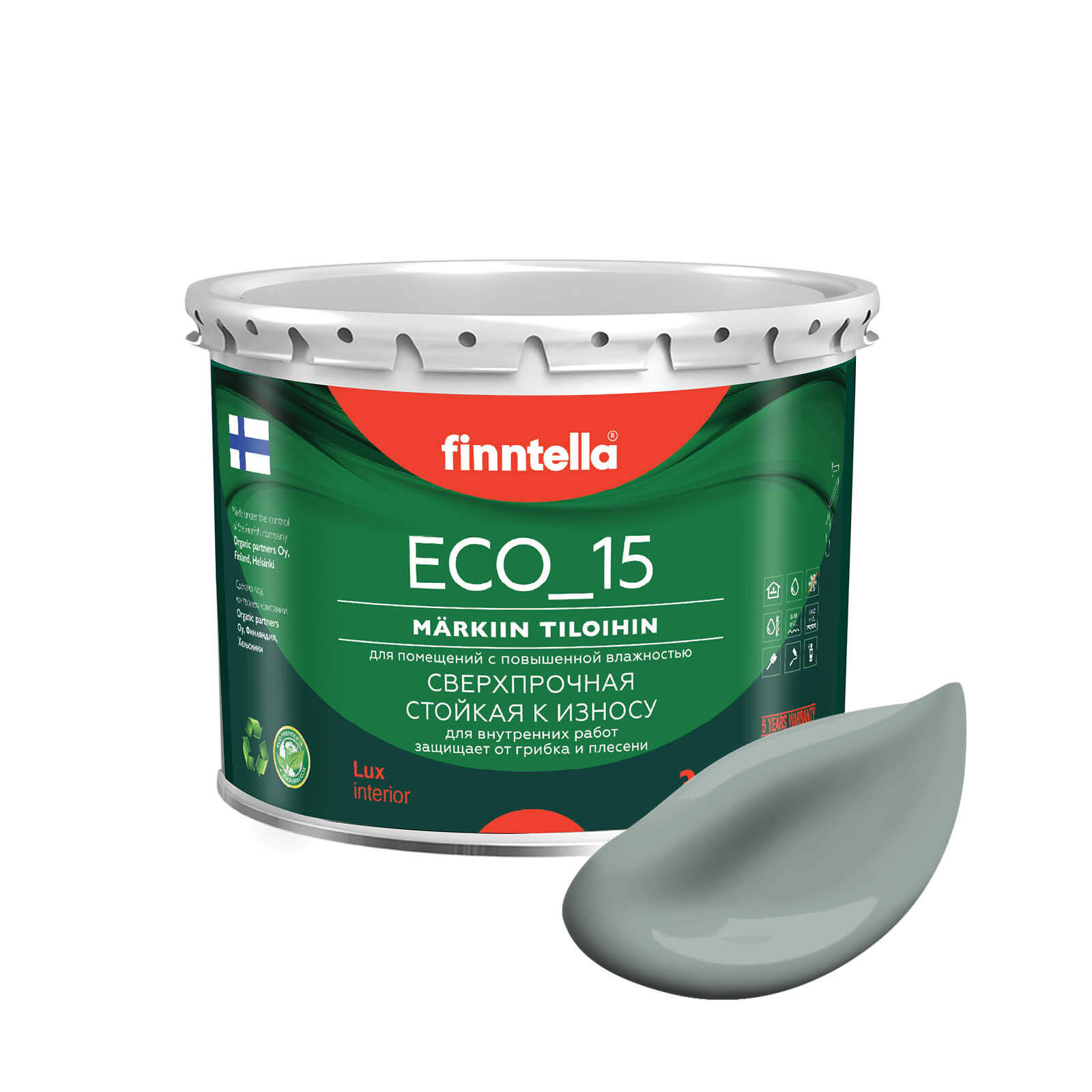 Специализированная краска для кухонь и ванных комнат FINNTELLA ECO_15 с полиуретаном, моющ, Зеленый, интерьерная ECO_15 гладкая для ванных комнат и кухни
Специализированная краска для кухонь и ванных комнат FINNTELLA ECO_15 с полиуретаном, моющ, Зеленый, интерьерная ECO_15 гладкая для ванных комнат и кухни