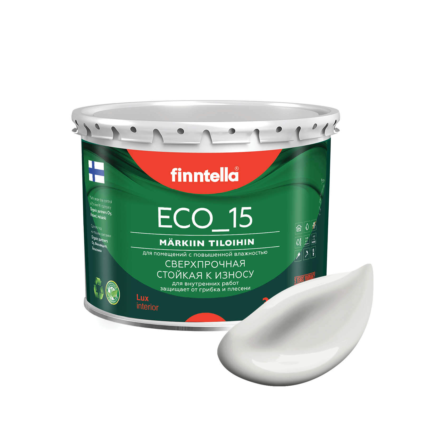 Специализированная краска для кухонь и ванных комнат FINNTELLA ECO_15 с полиуретаном, моющ, Белый, интерьерная ECO_15 гладкая для ванных комнат и кухни
Специализированная краска для кухонь и ванных комнат FINNTELLA ECO_15 с полиуретаном, моющ, Белый, интерьерная ECO_15 гладкая для ванных комнат и кухни