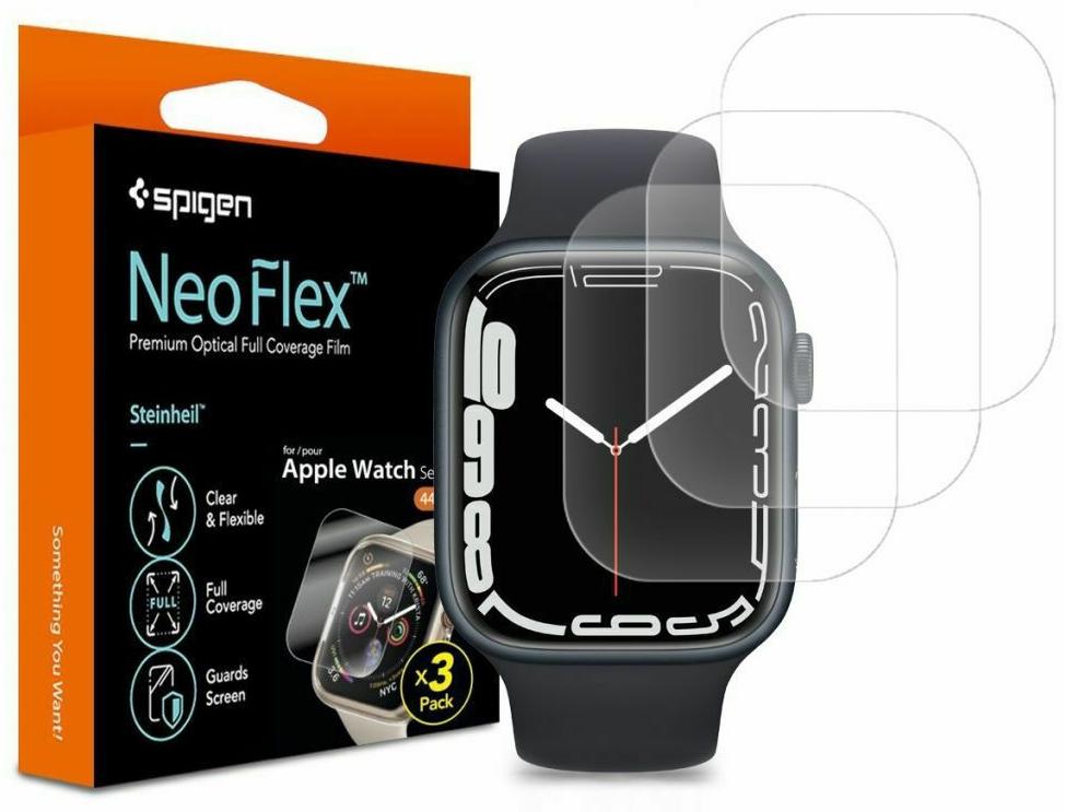 Защитная пленка Spigen Neo Flex (AFL04049) для Apple Watch series 7 45 mm 3 шт (Clear), Прозрачный, Neo Flex для Apple Watch series 7 45 mm 3 шт
Защитная пленка Spigen Neo Flex (AFL04049) для Apple Watch series 7 45 mm 3 шт (Clear), Прозрачный, Neo Flex для Apple Watch series 7 45 mm 3 шт
