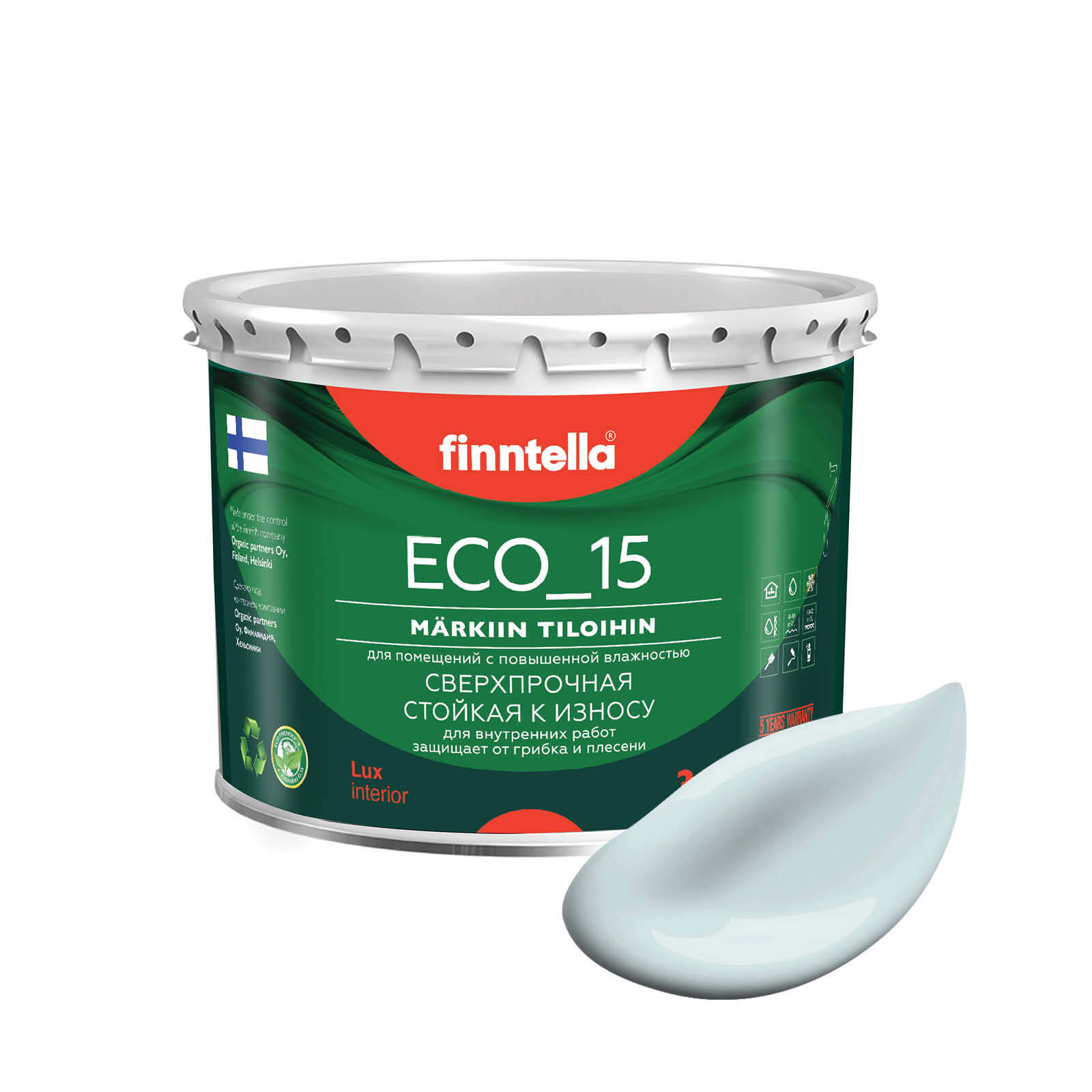 Специализированная краска для кухонь и ванных комнат FINNTELLA ECO_15 с полиуретаном, моющ, Голубой, интерьерная ECO_15 гладкая для ванных комнат и кухни
Специализированная краска для кухонь и ванных комнат FINNTELLA ECO_15 с полиуретаном, моющ, Голубой, интерьерная ECO_15 гладкая для ванных комнат и кухни