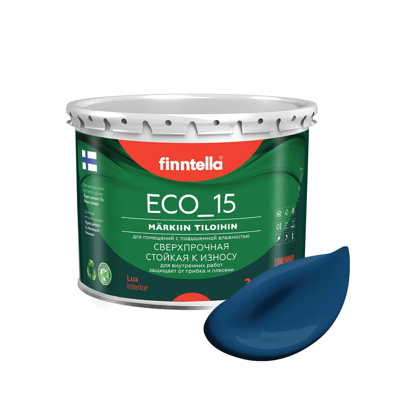 Специализированная краска для кухонь и ванных комнат FINNTELLA ECO_15 с полиуретаном, моющ, Синий, интерьерная ECO_15 гладкая для ванных комнат и кухни
Специализированная краска для кухонь и ванных комнат FINNTELLA ECO_15 с полиуретаном, моющ, Синий, интерьерная ECO_15 гладкая для ванных комнат и кухни