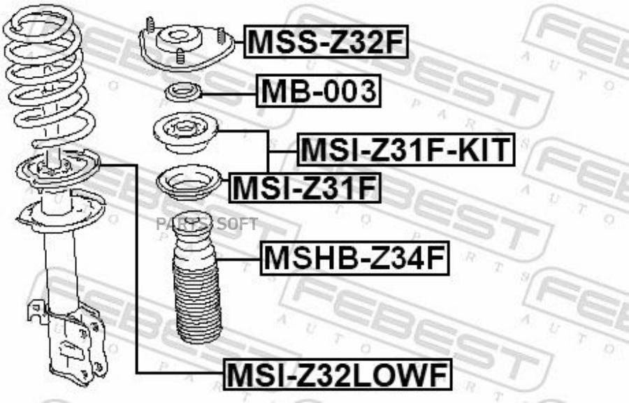 FEBEST К-кт проставок пружины верх. MITSUBISHI COLT Z30 2004.04-2012.10 FEBEST MSI-Z31F-K
FEBEST К-кт проставок пружины верх. MITSUBISHI COLT Z30 2004.04-2012.10 FEBEST MSI-Z31F-K