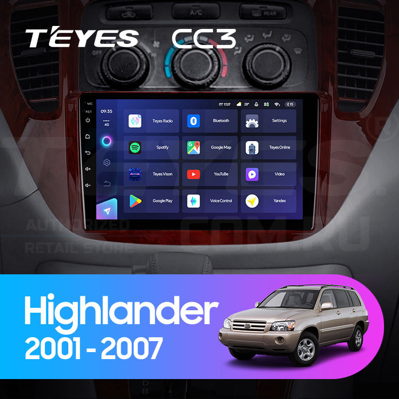 Штатная магнитола Teyes CC3 4/32 Toyota Highlander 1 XU20 (2001-2007), CC3
Штатная магнитола Teyes CC3 4/32 Toyota Highlander 1 XU20 (2001-2007), CC3