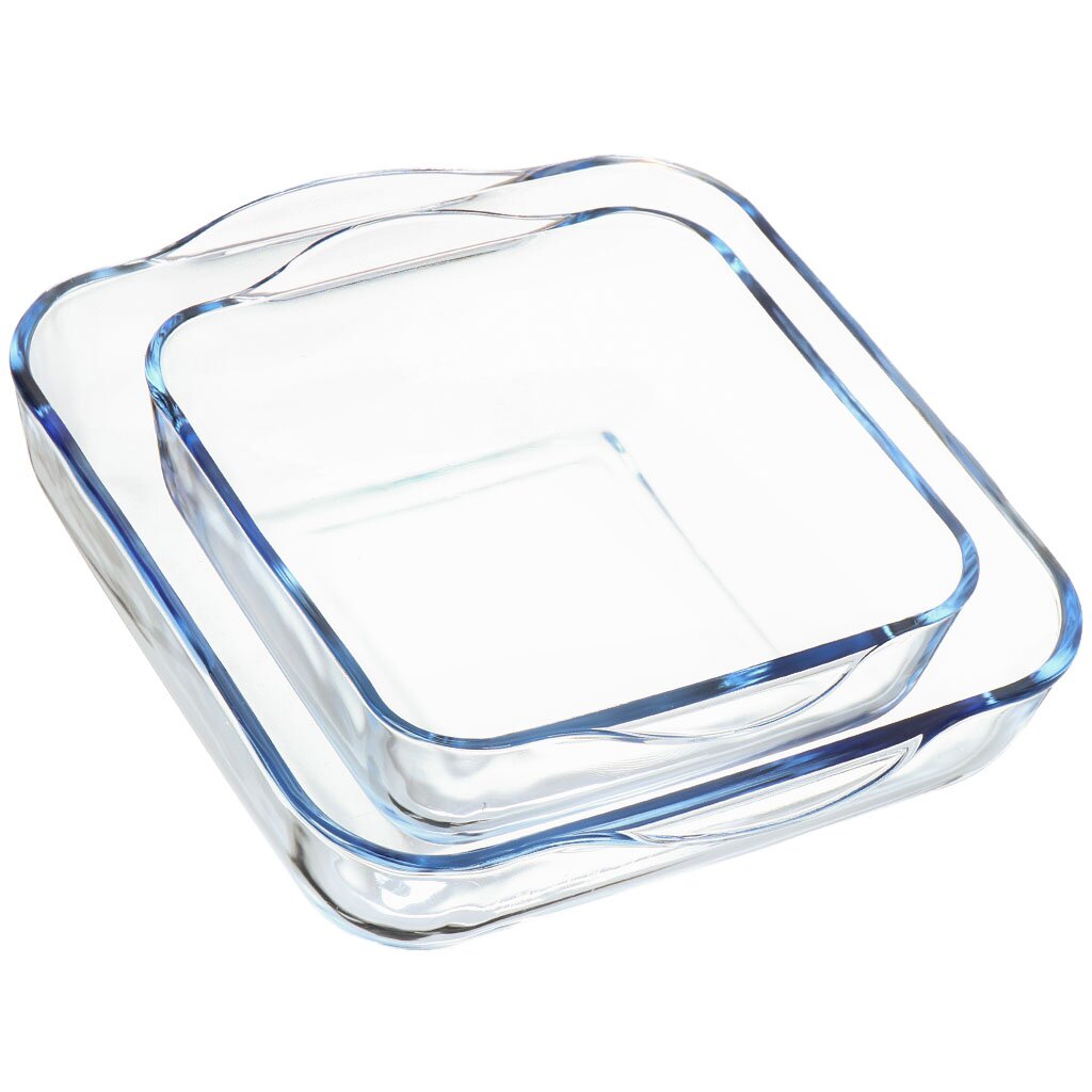 Набор форм для запекания боросиликатное стекло 2 шт квадратный 25.6х22х6 см 1.95 л 31.8х28, Прозрачный
Набор форм для запекания боросиликатное стекло 2 шт квадратный 25.6х22х6 см 1.95 л 31.8х28, Прозрачный