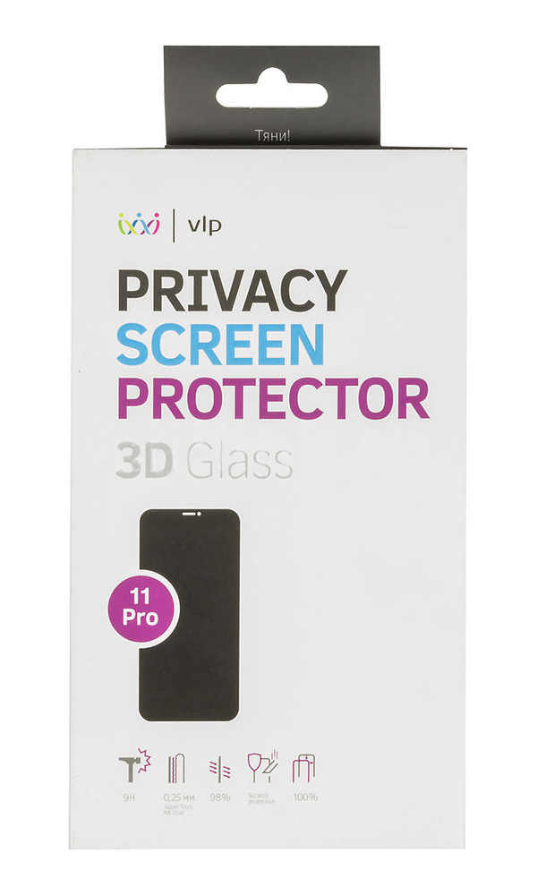 Защитная пленка VLP Privacy для Apple iPhone 11 Pro 71 х 140 мм, конфиденциальная, 1 шт
Защитная пленка VLP Privacy для Apple iPhone 11 Pro 71 х 140 мм, конфиденциальная, 1 шт
