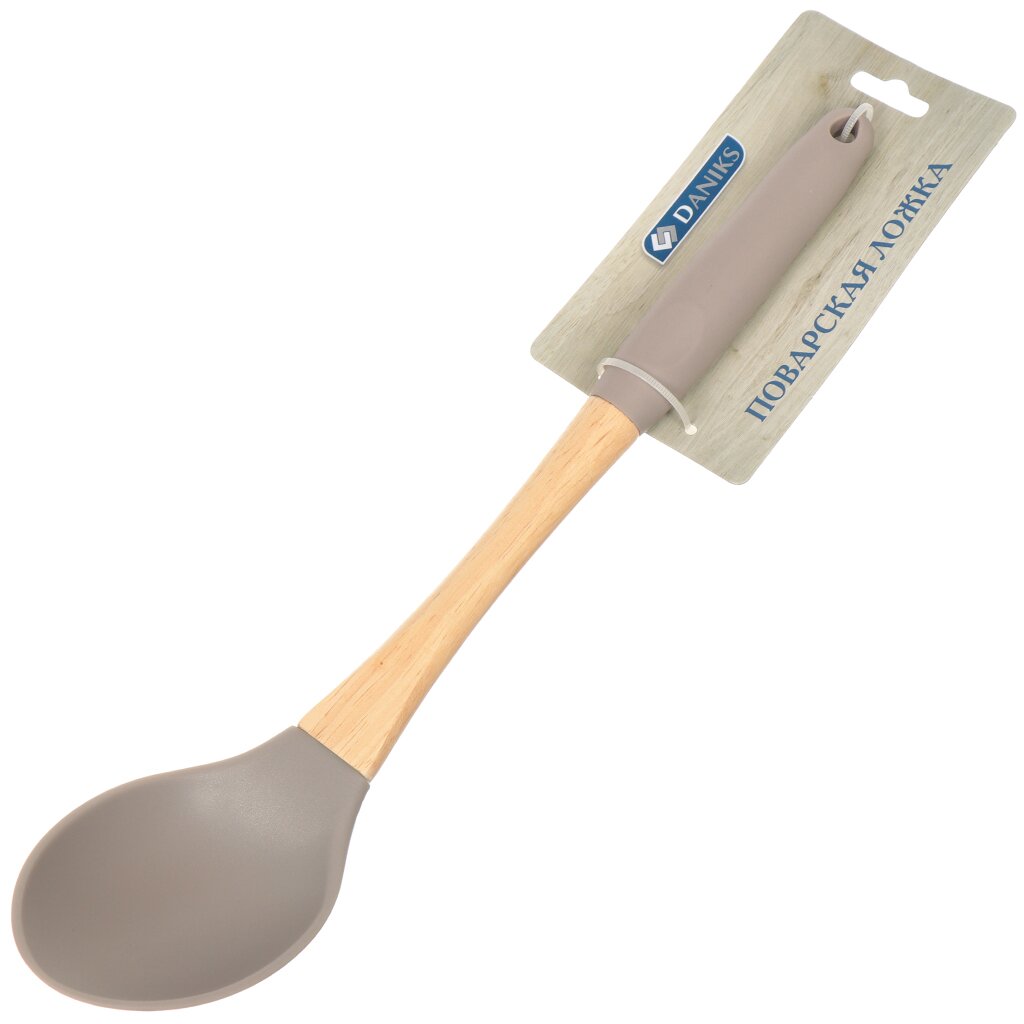 фото Ложка поварская нейлон, навеска, какао, daniks, дафни, yw-kt173-4