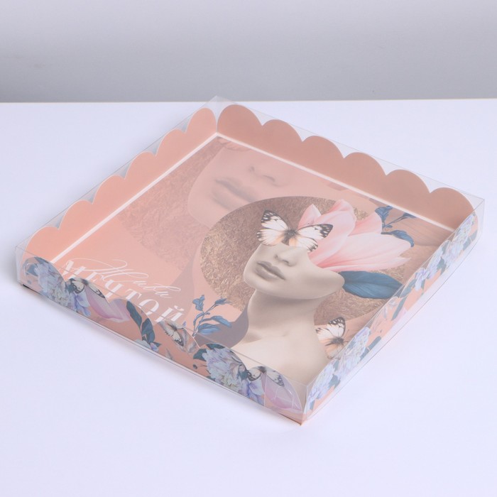 Коробка для кондитерских изделий с PVC крышкой «Живи мечтой», 21 × 21 × 3 см, Коллекция упаковки Girl style
Коробка для кондитерских изделий с PVC крышкой «Живи мечтой», 21 × 21 × 3 см, Коллекция упаковки Girl style
