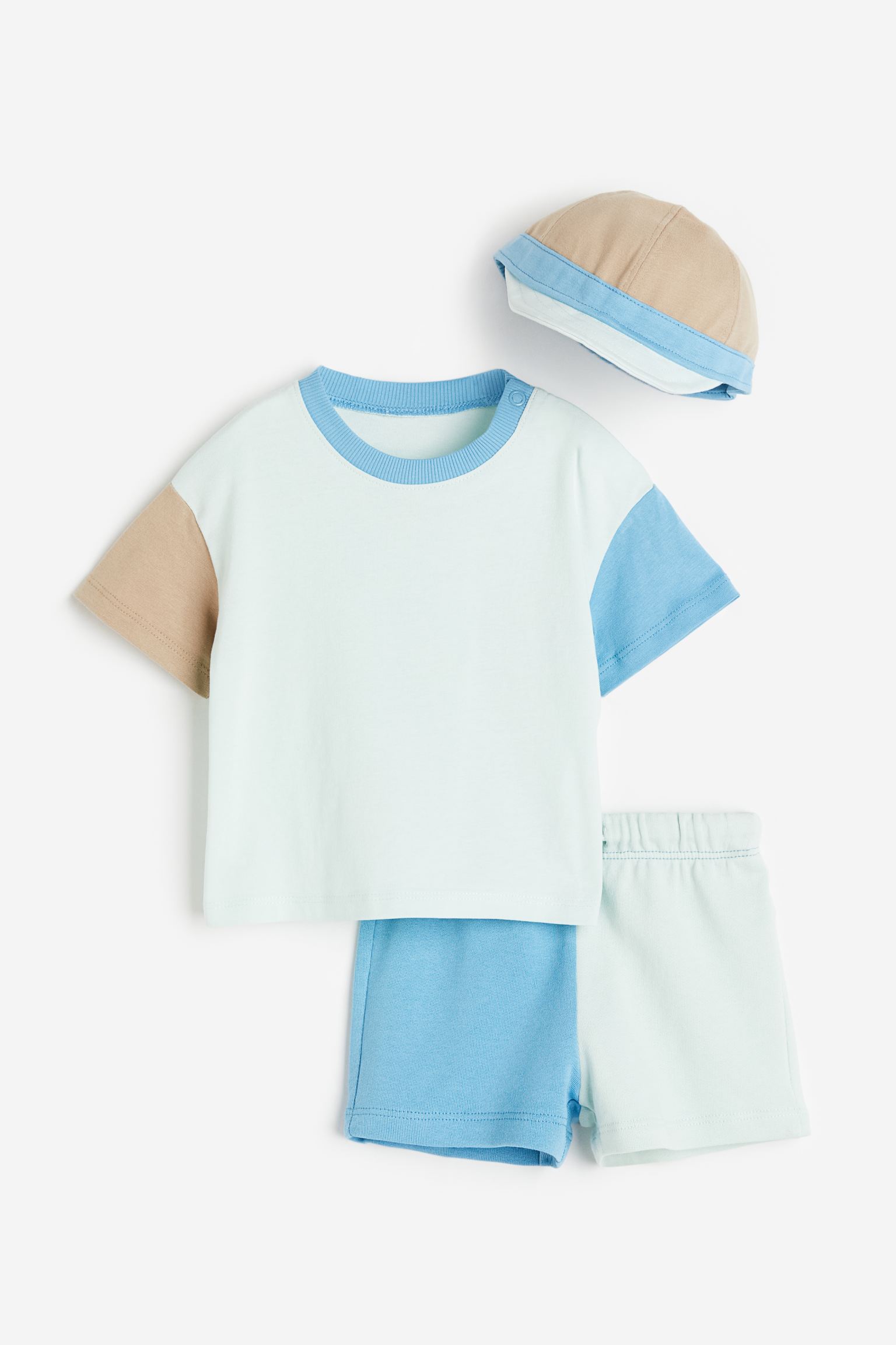 Хлопковый комплект из 3 предметов H&M 98 зеленый/блокировка цвета (доставка из-за рубежа), Голубой;синий, 1165177
Хлопковый комплект из 3 предметов H&M 98 зеленый/блокировка цвета (доставка из-за рубежа), Голубой;синий, 1165177