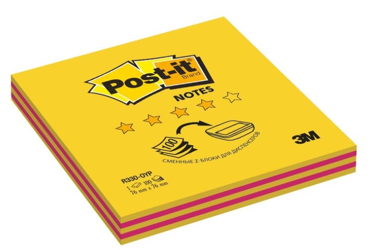 Стикеры Z-сложения "Post-it", 76х76 мм неоновые, 2 цвета желтые, розовые 2 блока/50 листов
Стикеры Z-сложения "Post-it", 76х76 мм неоновые, 2 цвета желтые, розовые 2 блока/50 листов