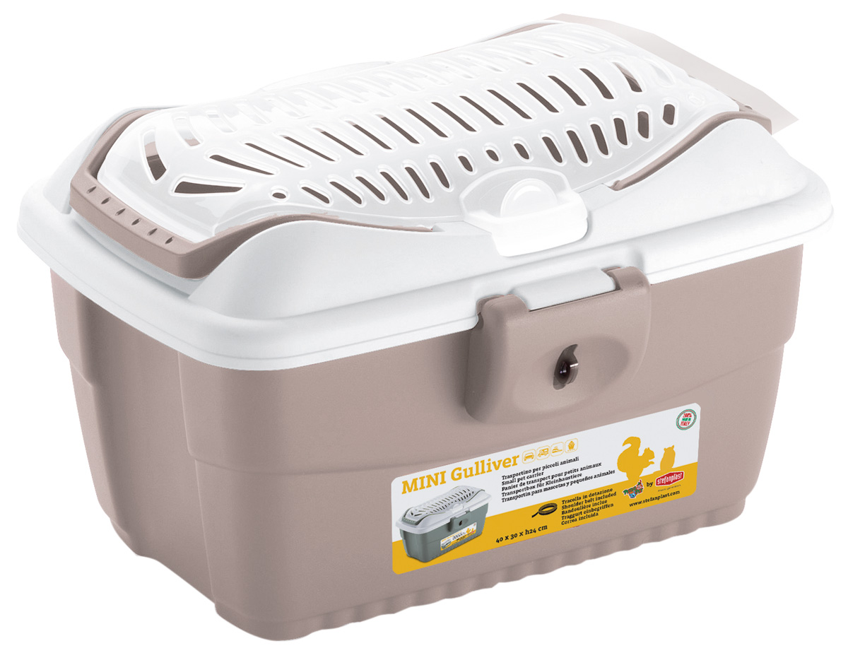 Контейнер для животных Stefanplast Mini Gulliver , 30x40x24см бежевый, до 2,5 кг, Mini Gulliver
Контейнер для животных Stefanplast Mini Gulliver , 30x40x24см бежевый, до 2,5 кг, Mini Gulliver