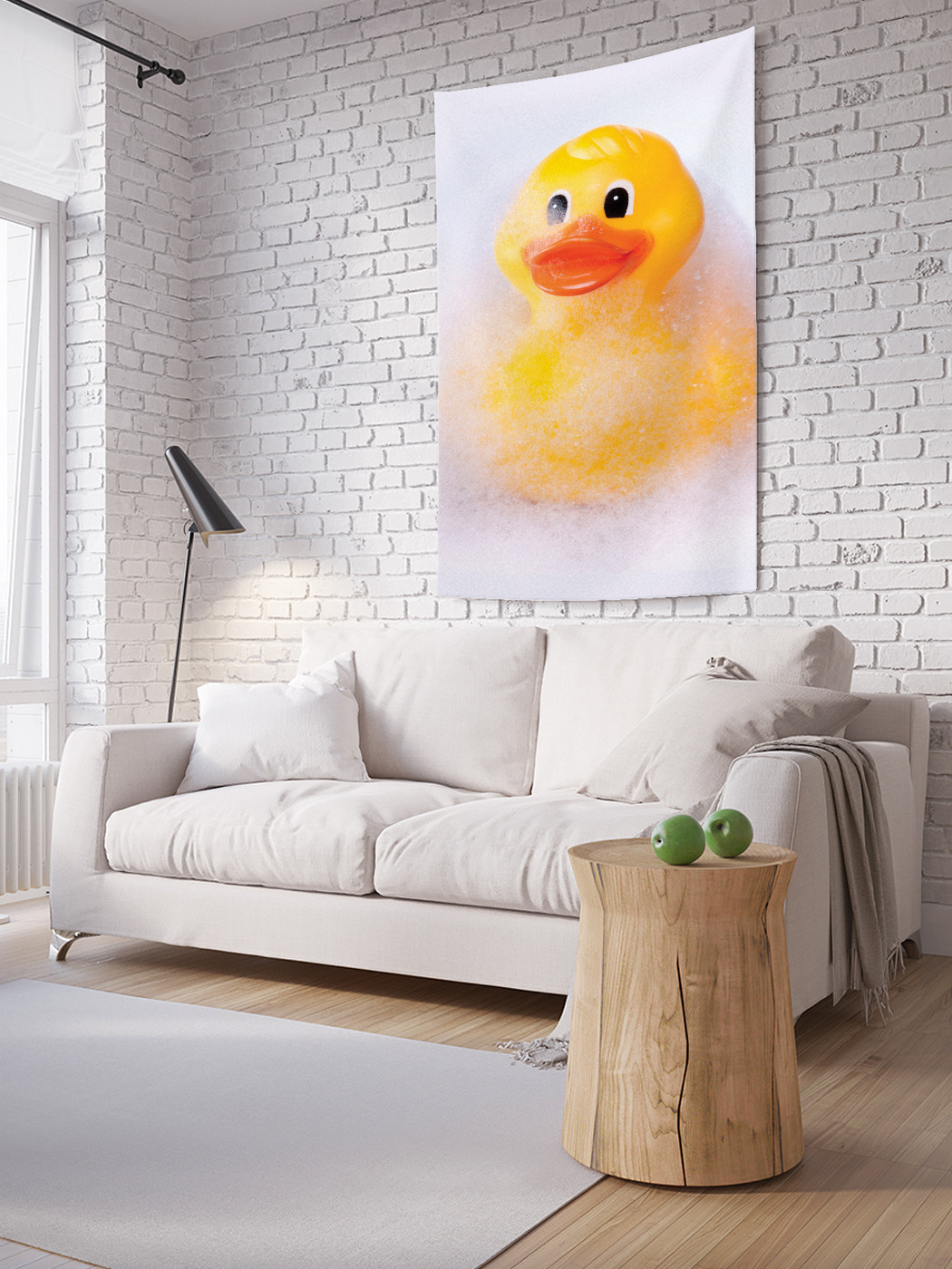 Вертикальное фотопанно на стену JoyArty Уточка в пене 150x200 см, Уточка в пене 
Вертикальное фотопанно на стену JoyArty Уточка в пене 150x200 см, Уточка в пене