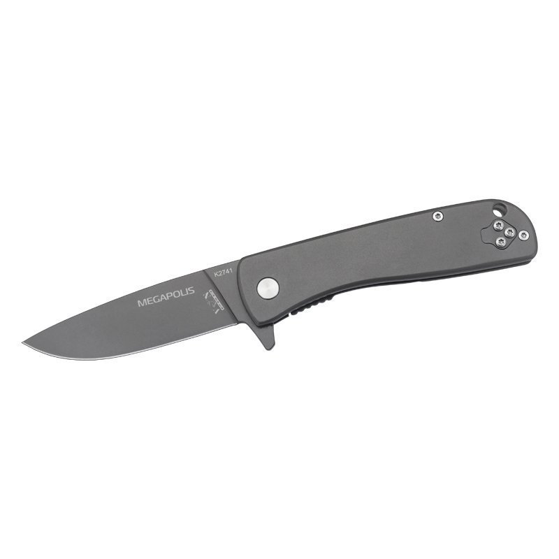 фото Складной нож k2741, сталь 440, рукоять сталь vn pro