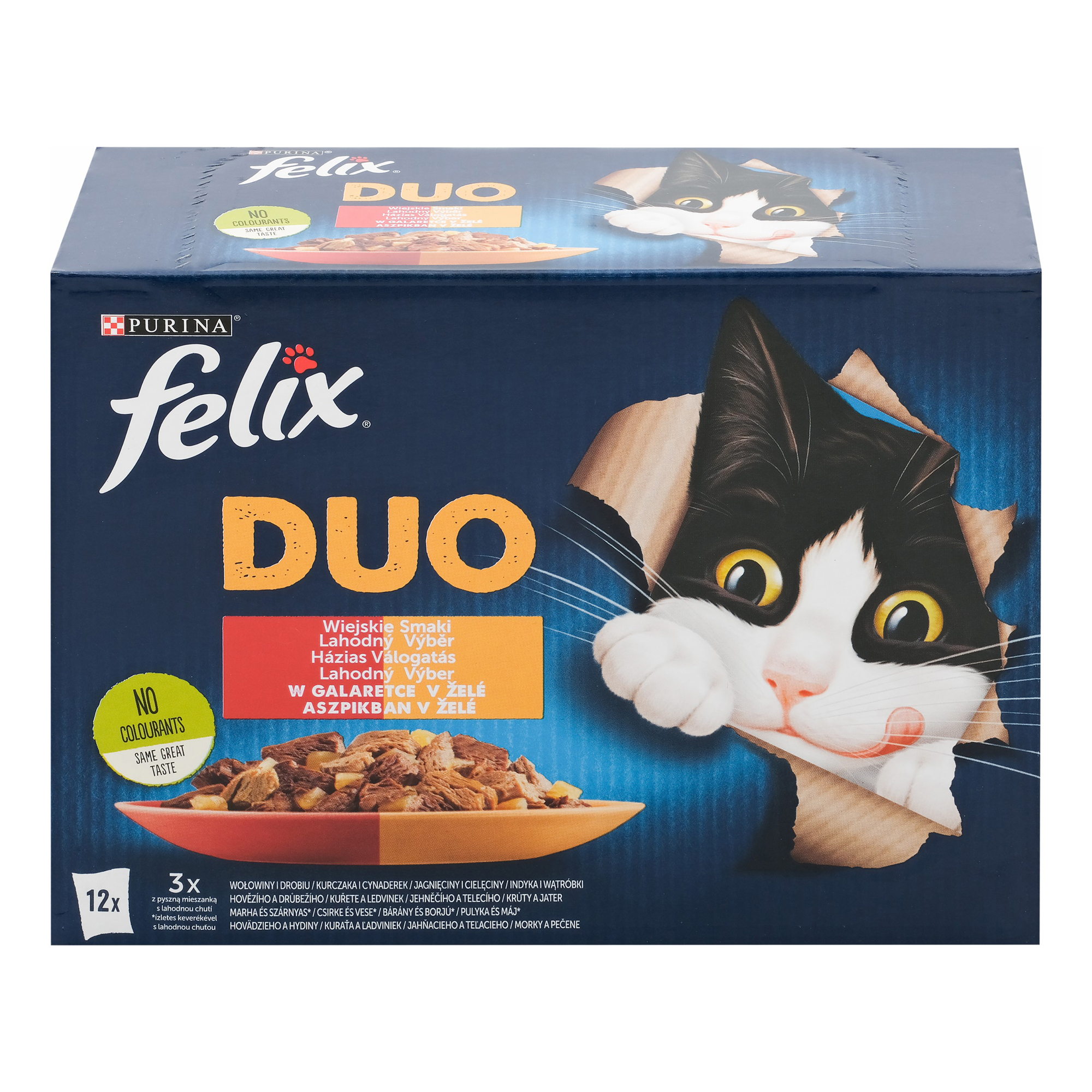 Влажный корм для кошек Felix баранина, говядина, курица, утка, 12шт по 85г, баранина, говядина, курица, утка 85 г
Влажный корм для кошек Felix баранина, говядина, курица, утка, 12шт по 85г, баранина, говядина, курица, утка 85 г