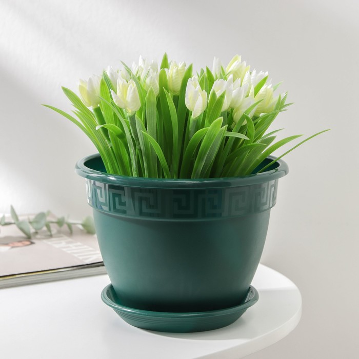 Цветочный горшок с поддоном антик 1,6 л малаxит 1 шт., Разноцветный, С поддоном антик
Цветочный горшок с поддоном антик 1,6 л малаxит 1 шт., Разноцветный, С поддоном антик