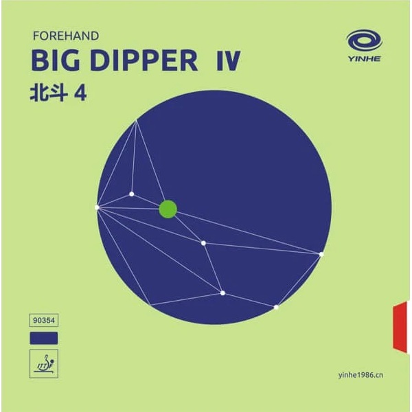 фото Накладка для настольного тенниса yinhe big dipper iv (4) 90354, black, max
