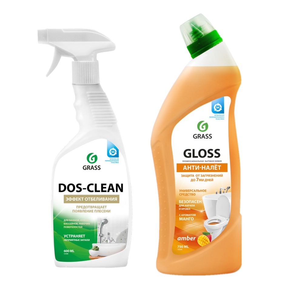Grass ср-во отбеливающее Dos-clean 600 мл + Анти-налет д/ванны и туалета Gloss amber 750 м
Grass ср-во отбеливающее Dos-clean 600 мл + Анти-налет д/ванны и туалета Gloss amber 750 м
