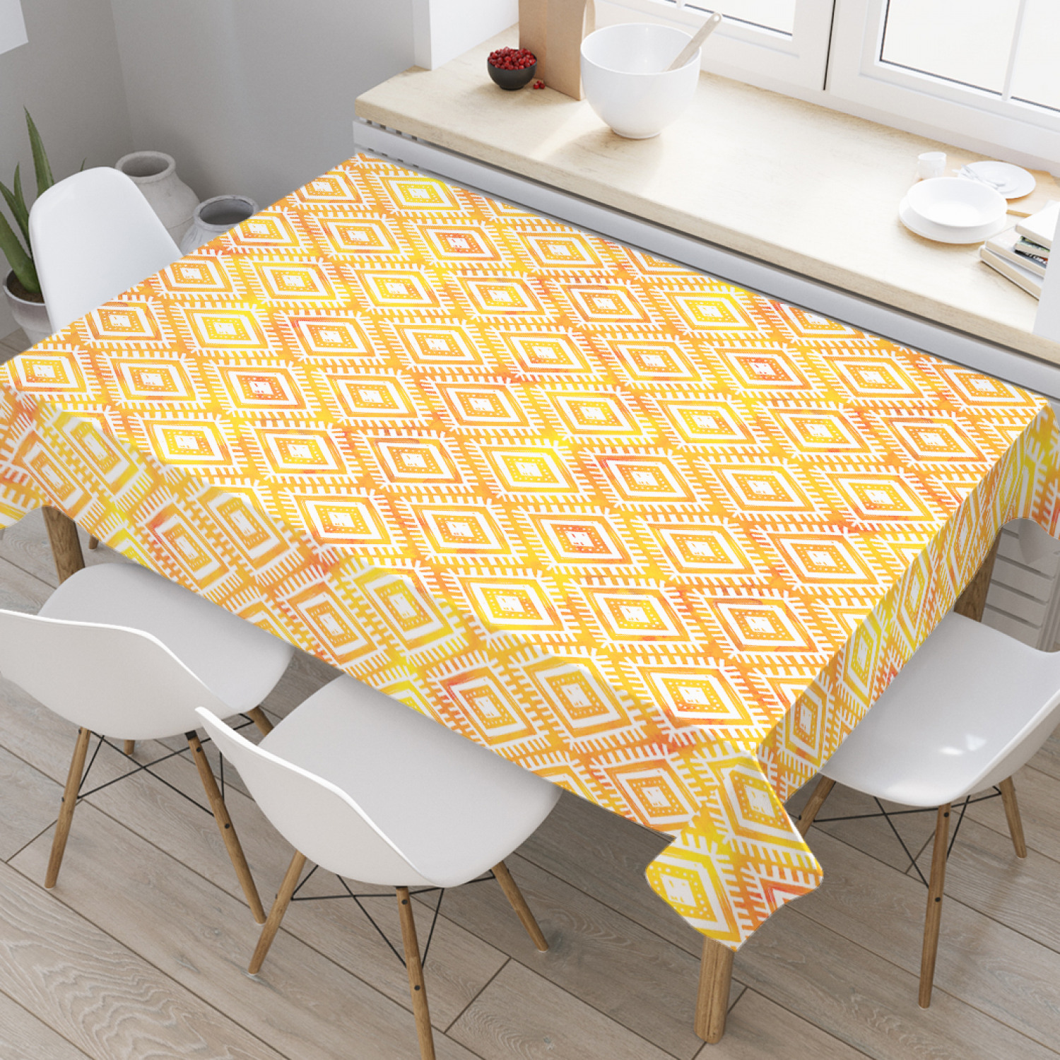Скатерть прямоугольная JoyArty "Этнос в ромбах" из сатена, 120x145 см, Желтый, Этнос в ромбах
Скатерть прямоугольная JoyArty "Этнос в ромбах" из сатена, 120x145 см, Желтый, Этнос в ромбах