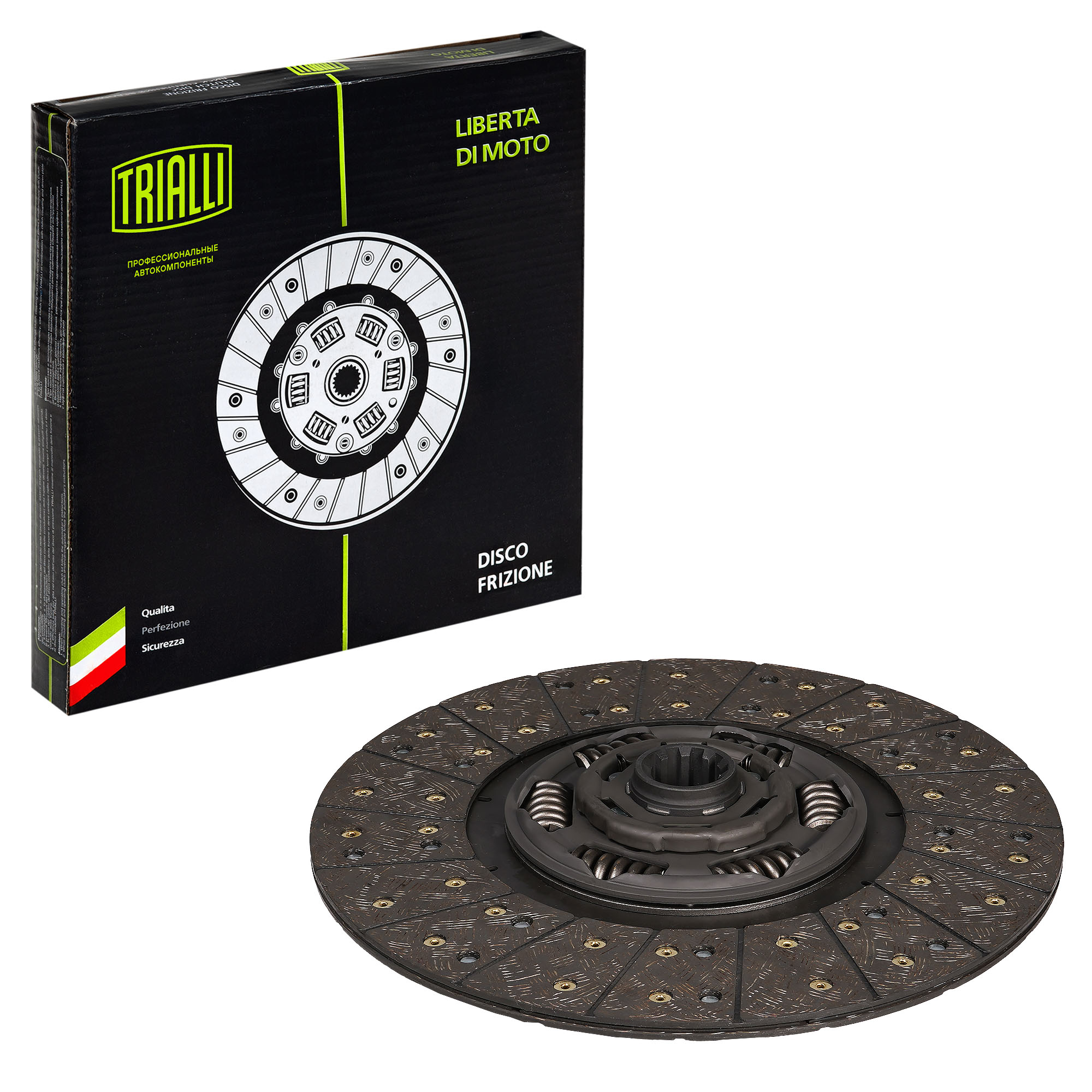 Диск сцепления ведомый для МАЗ 5336/5516/6303/5551 (395WGTZ 1 3/4"-10N) TRIALLI FD1205
Диск сцепления ведомый для МАЗ 5336/5516/6303/5551 (395WGTZ 1 3/4"-10N) TRIALLI FD1205
