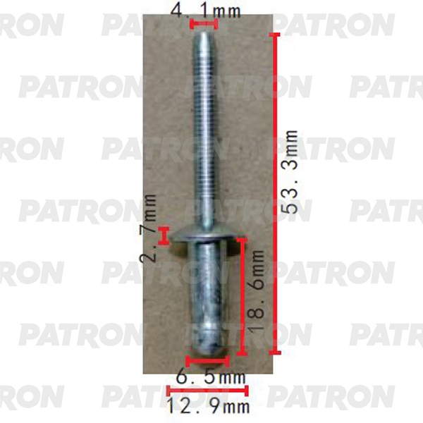 PATRON P37-2269 Заклепка металлическая Применяемость Заклепка D=6.5mm универсальная 10шт
PATRON P37-2269 Заклепка металлическая Применяемость Заклепка D=6.5mm универсальная 10шт