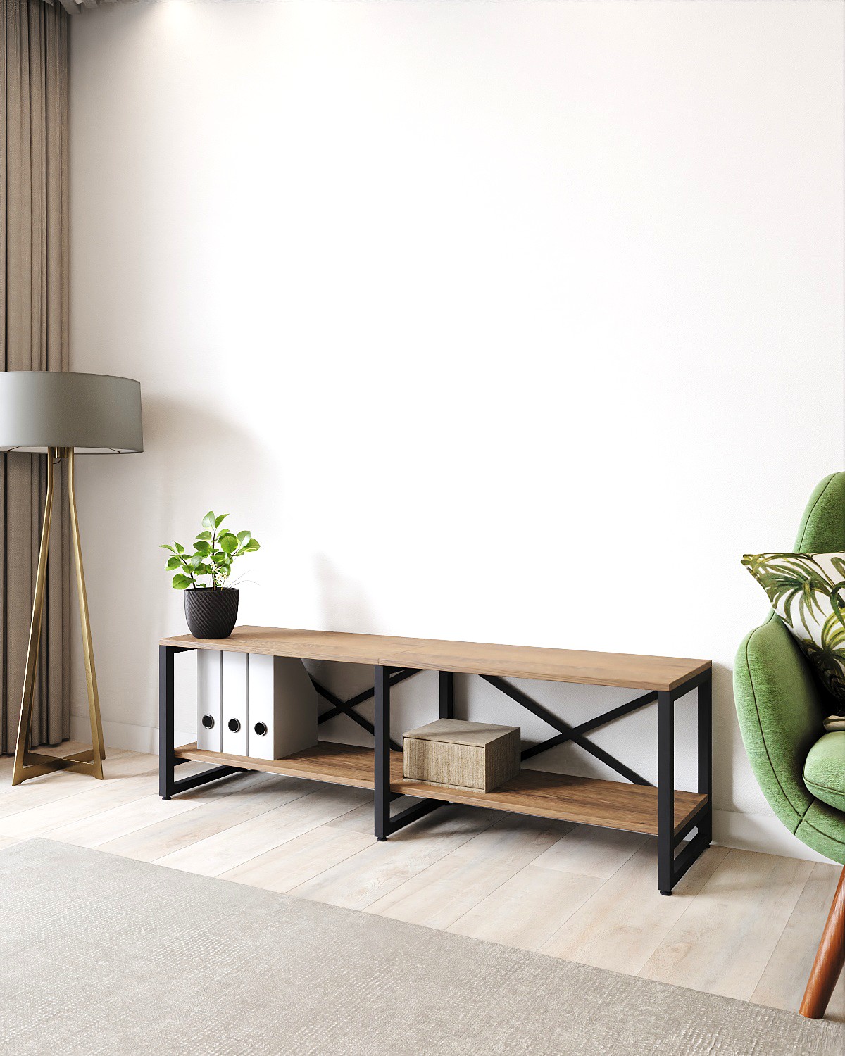 Стеллаж A1 HOME Bruno Double 2 полки 44х134х34 Дуб Веллингтон, Коричневый, BRUNO_X2-2
Стеллаж A1 HOME Bruno Double 2 полки 44х134х34 Дуб Веллингтон, Коричневый, BRUNO_X2-2
